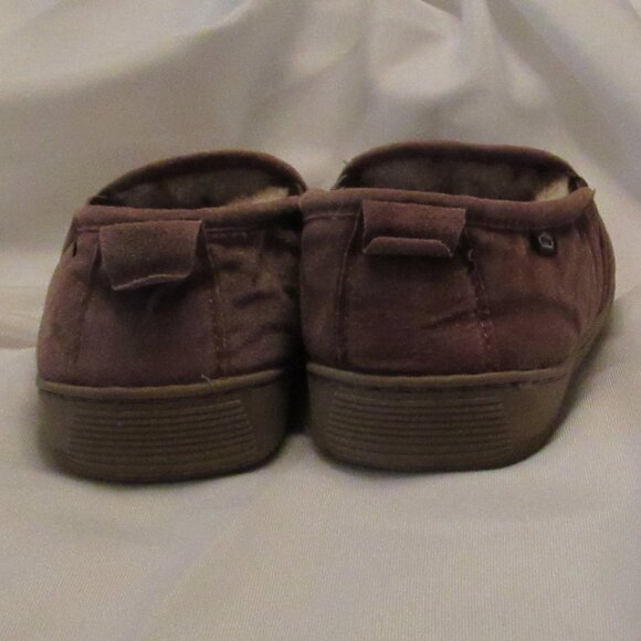 Lamo Mens Slippers Size 8 Light Brown Soft Sheepskin Slip On Excellent Cond. - Picture 3 of 9